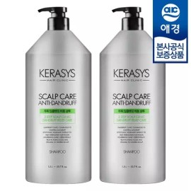 Aekyung [eTV][애경] 케라시스 클리닉 두피 딥클렌징 비듬 샴푸 1.5L x2개 Kerasis Clinic Scalp Deep Cleansing Dandruff Shampoo 1.5L x 2 [Scalp Deep Cleansing Clinic Shampoo 1.5L x 2 pieces]