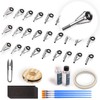 Rod Tip Repair Kit with Glue,Complete Supplies for Freshwater &