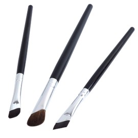 prendre PR-MASH-3ST Makeup Brush, Set of 3, Eyeshadow Brush, Diagonal Makeup Tools, Makeup Accessories, Eye Makeup, Eyebrow Shadow, Shading Eyeliner
