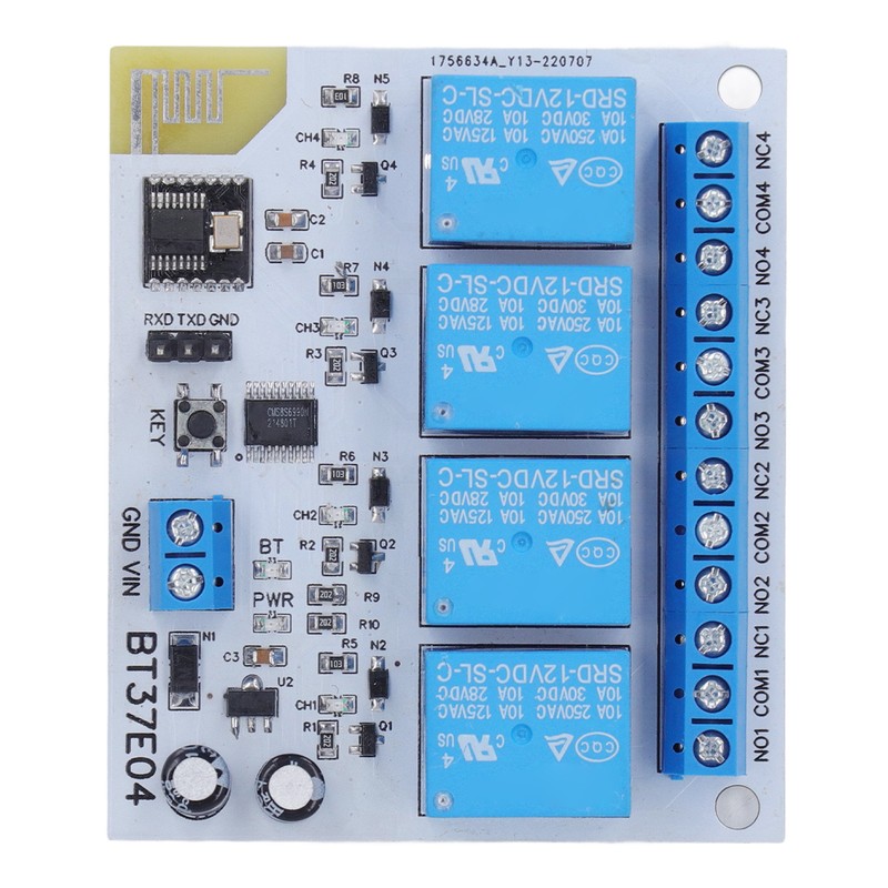 4 Channel Bluetooth Relay Control Module Anti Interference 2.4G RF