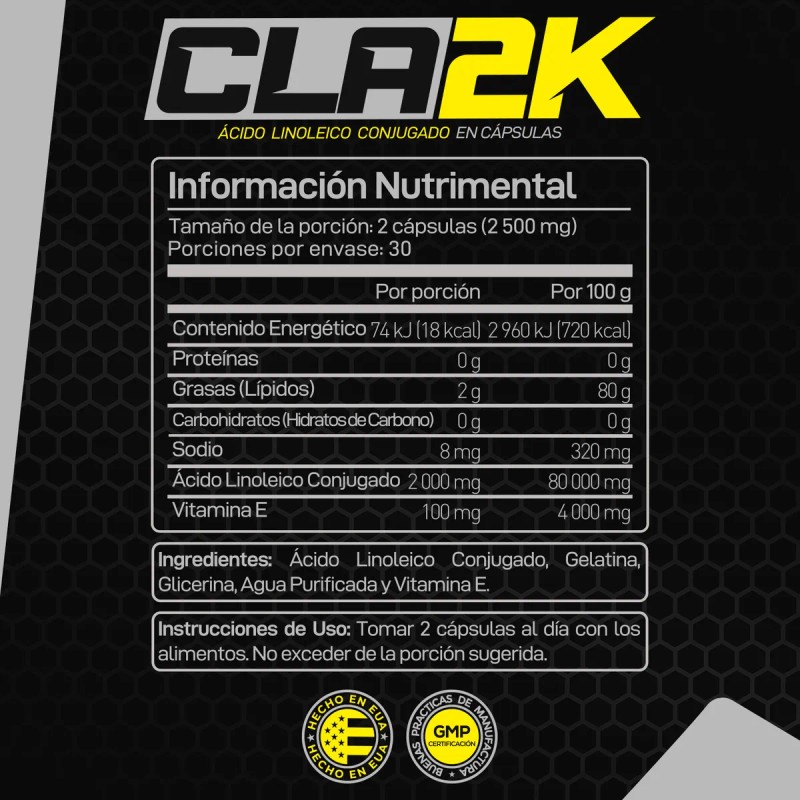 Forzagen Cla-2k 60 Caps Blandas | Con Vitamina E Sabor