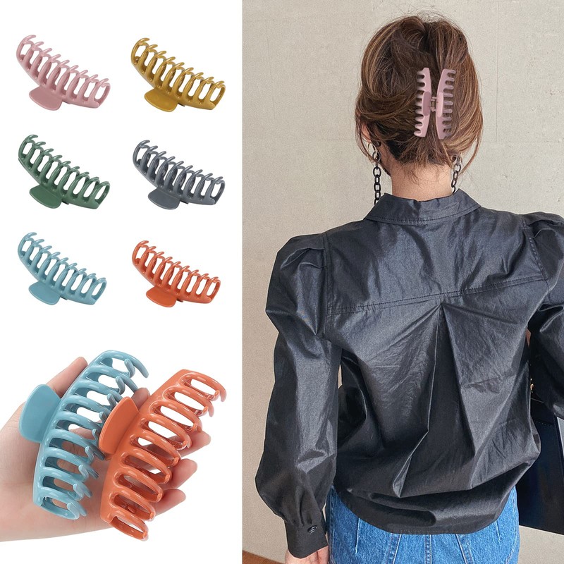 12 Pack Hair Claw Clips Large 4.3 Inch Hair Clips