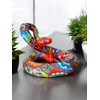 Handmade Talavera Coiled Rattlesnake | Mexican Pottery Yard Décor |