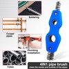6 Pieces Copper Pipe Cleaner and Reamer Value Set -