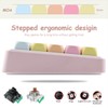 PBT Keycaps 136 Keys MOA Profile Cat Keycaps Dye-Sublimation Rainbow