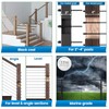 Muzata 20 Pack 1/8" Black Cable Railing Hardware Kit Hand