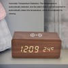 Digital Alarm Clock Wireless Charging Automatic Temperature Detection Safe Stable