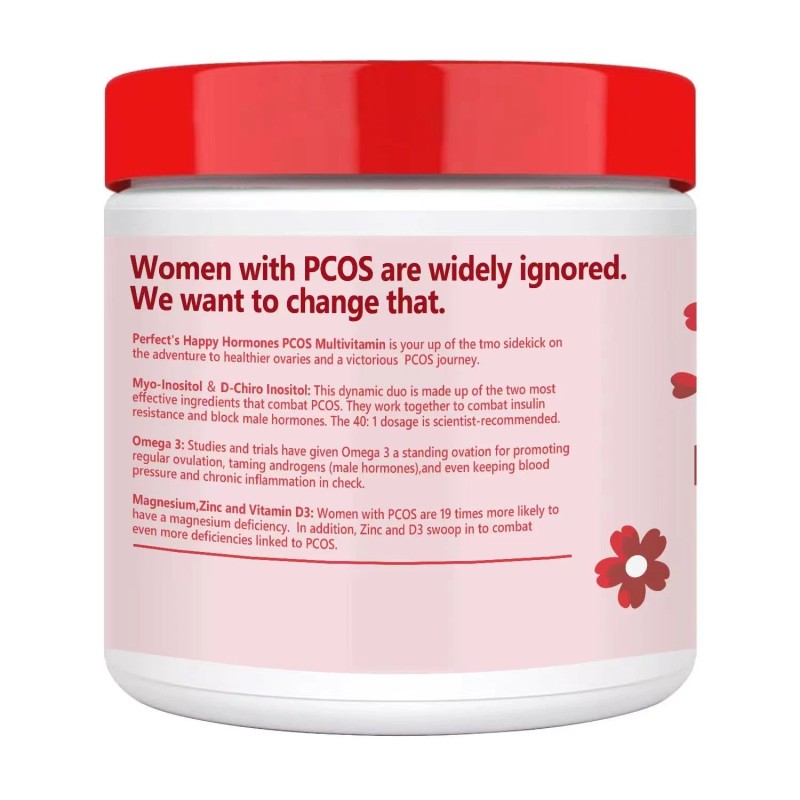AS SHOW HAPPY HORMONES PCOS Multivitamin Prebiotic Probiotic Blend Vaginal