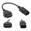 POCREATION Conector de diagnóstico OBD2, Adaptador de diagnóstico OBD2 a