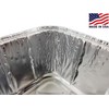PACTOGO 2 lb. Disposable Aluminum Foil Loaf Pans w/Clear Low