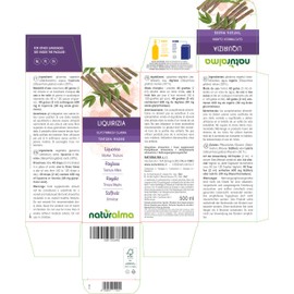 Liquorice or Licorice (Glycyrrhiza glabra) Roots Alcohol-Free Mother Tincture Naturalma | Liquid Extract Drops 500 ml | Food Supplement | Vegan