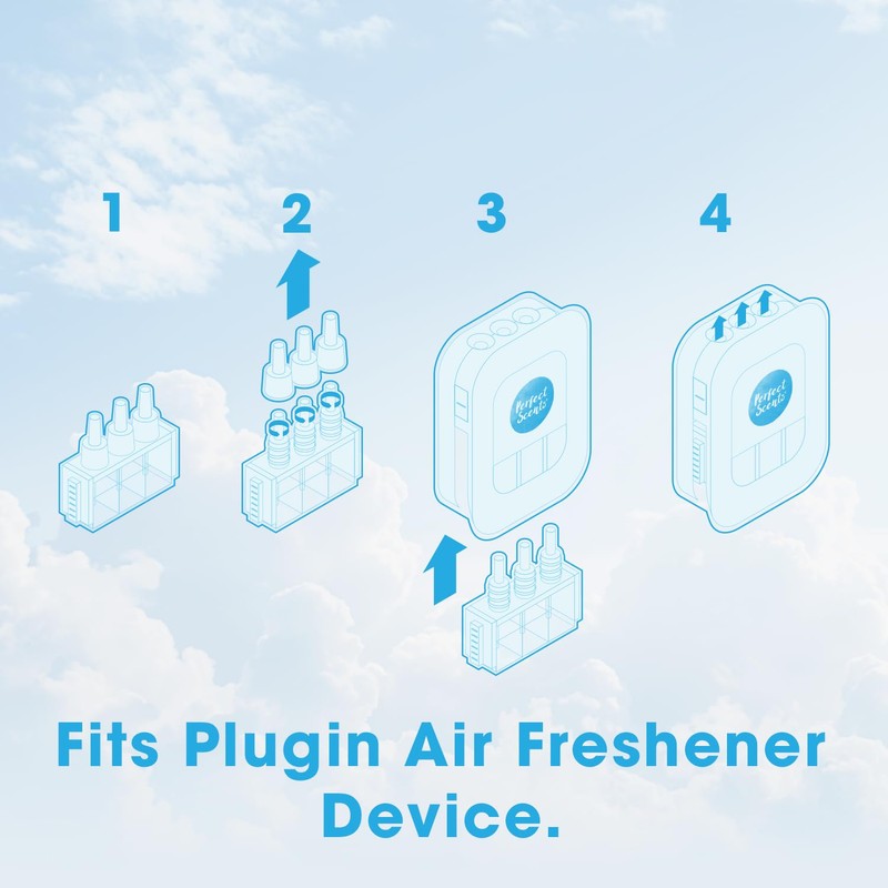 Perfect Scents 3 Scents Air Freshener Refill 6 Pack -