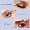 YAZANY 3Pcs Eyeliner Brush Kit, Professional Eyebrow Brush Flat &