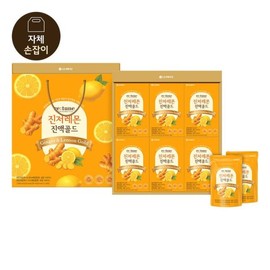LG설식품선물세트 리튠 진저레몬진액 골드 50ml24포 LG Instant Food Gift Set Retune Ginger Lemon Extract Gold 50ml 24 Packs