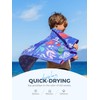 Diveblues Kids Microfiber Beach Towel - Quick Dry, Sand Free
