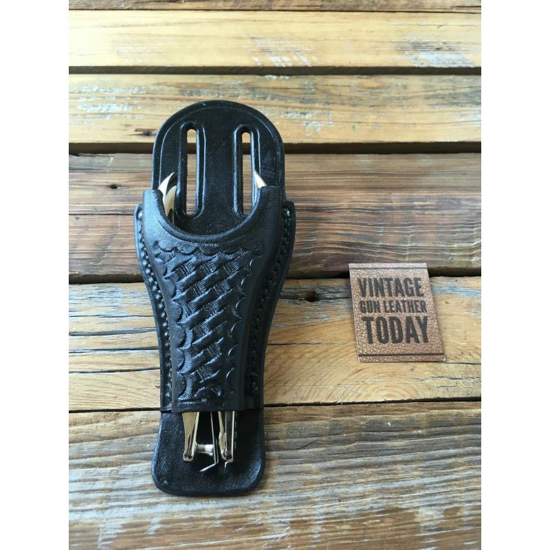 Tex Shoemaker VTG Tex Shoemaker Leather Ticket Hole Punch Holder