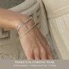 KISPER Solid 925 Sterling Silver Chain Bracelets for Women, Waterproof