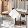 Door Draft Stopper 36 inches White, Single-Sided Sound Proof Door