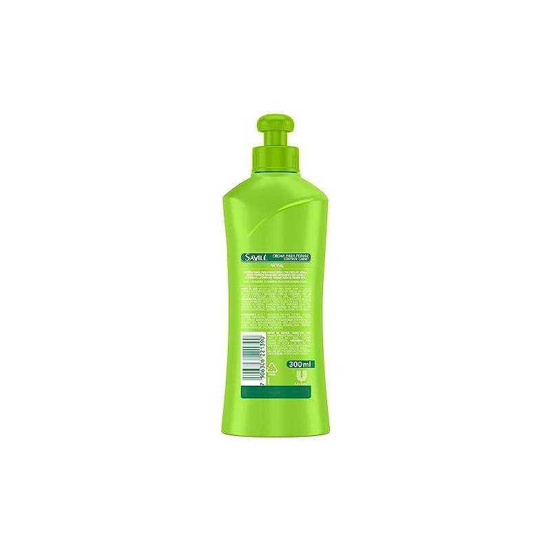 Savilé Crema para Peinar Control Caída con Nopal, Verde, 300