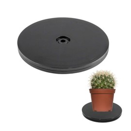 Rotating Table, Clay Tool, Hobby, Ceramic, Phone, 360° Rotation, Round, Tea/Fruit Storage, Condiment Stand, Small Items Organizer, For Kitchen Corner Cabinets, 5.9 inches (15 cm), Black