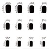 Press On Nails Medium Square Fake Nails - Red Glitter