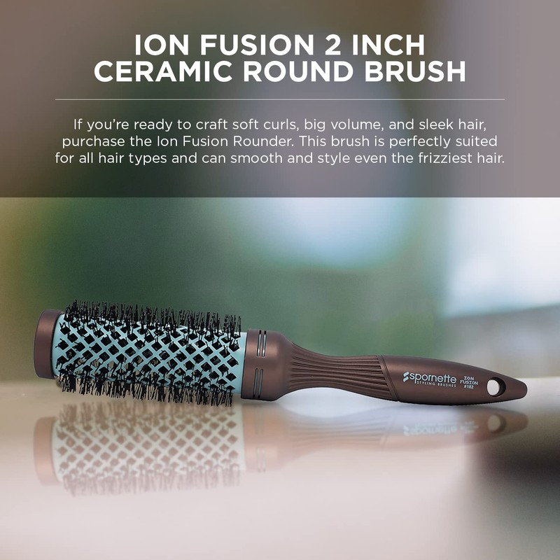 Spornette Ion Fusion 2 inch Round Brush With Thermal Ceramic