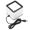 Portable Desktop Barcode Scanner, 2D 1D Omnidirectional Hands-Free Wired USB