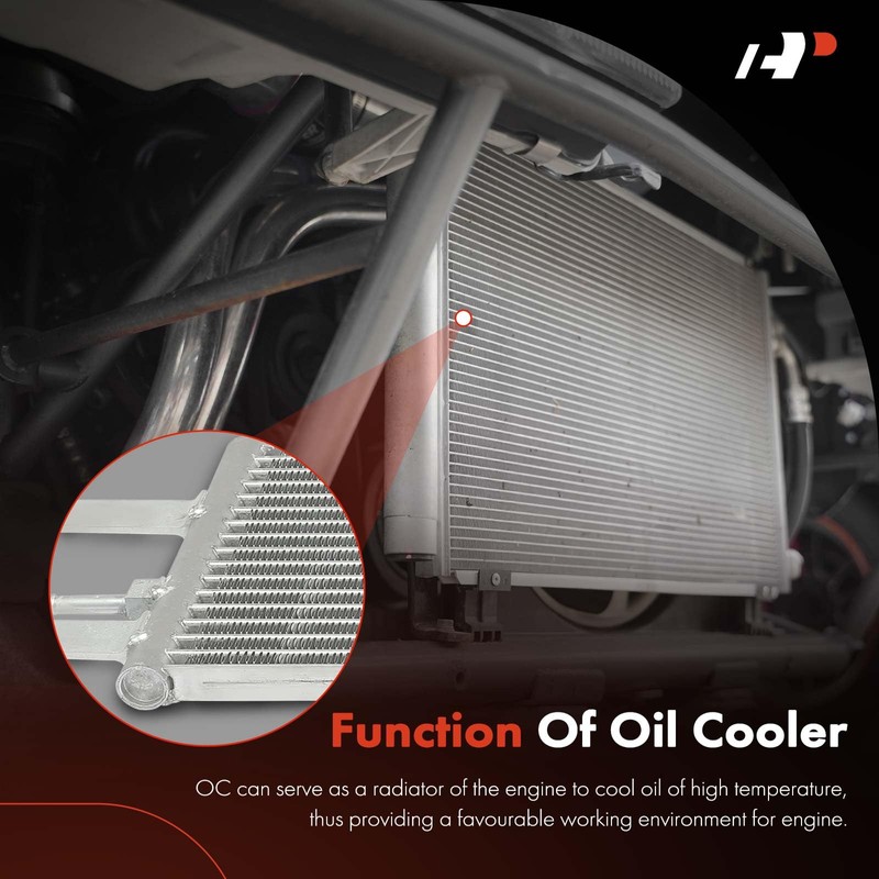 A-Premium Transmission Oil Cooler with Bracket Compatible with Nissan TITAN
