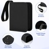 1 Pocket Card Binder with Zipper, 100 Pockets Mini Trading