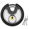 Puroma Keyed Padlock, Stainless Steel Discus Locker Lock Heavy Duty
