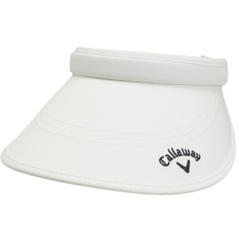 Callaway C23990208 Women's Classic Clip Visor (Adjustable Size), Hat, Golf, 1030_white