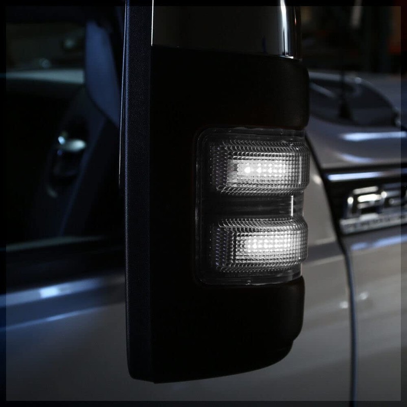 csslyzl Clear Lens White LED Side Mirror Marker Lights Compatible