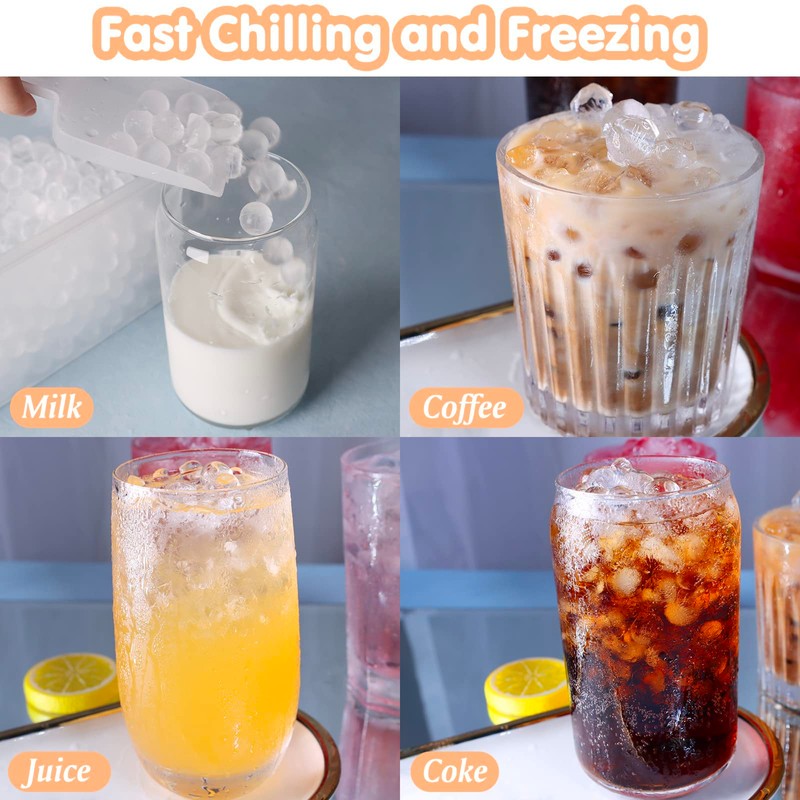 WIBIMEN Mini Ice Cube Trays, Upgraded Small Ice Cube Trays