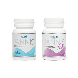Linnia | Jannis + Jannis Forte | Paquete de Suplementos Alimenticios en Cápsulas 2 Productos | Con Guaraná Té Verde Linaza Jengibre Papaya y Piña | Complemento para la Alimentación Diaria