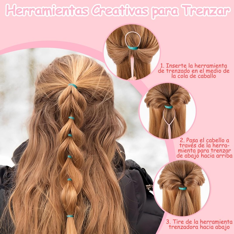 1543 PCS Accesorios para Cabello Niña, Conjunto Completo Kit para