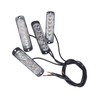 4pcs Side Marker Light Aluminum 12V to 24V 18 Lighting