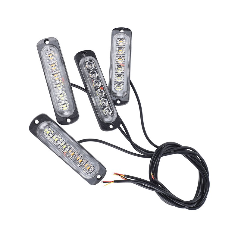 4pcs Side Marker Light Aluminum 12V to 24V 18 Lighting