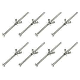ZZHXSM 8Sets M6 x 100mm Stainless Steel Wooden Flower Press Flower Press Kit Wing Butterfly Screws Bolts Wing Hand Bolts Flower Press Kit