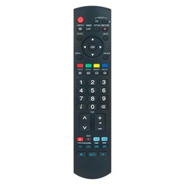ROLLGAN EUR7737Z50 Replacement Remote Control Suitable for Panasonic TV TH-37PV70P/F TH-37PV70PA TH-37PX70E TH-37PX70E/B TH-42PV70P/F TH-42PX70E TH-42PX70EA TH-42PX74EA TH-42PX74EA 2PV70PA