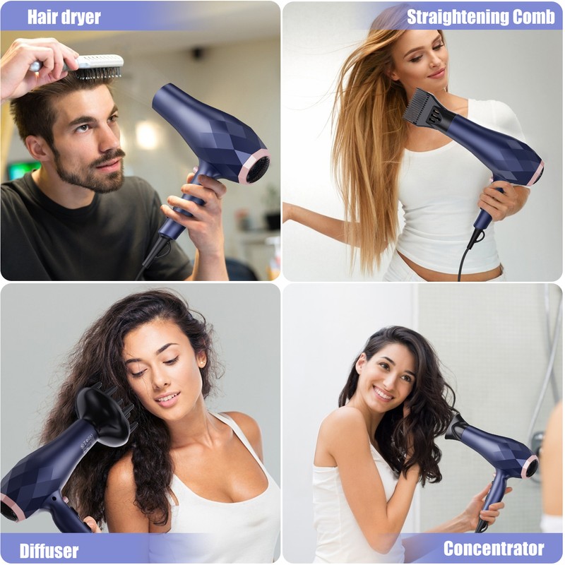 Pretfy Professional Hair Dryer Blow Dryer 2 Speed and 3