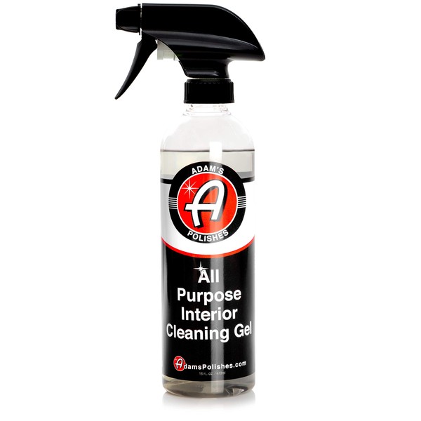 Adam's All Purpose Interior Cleaning Gel - Best For Detailing Leather Seats Vinyl Carpet Upholstery Plastic Rubber Interior Surfaces Floor Matts & Car Accessories Boat RV Parts (16 oz)