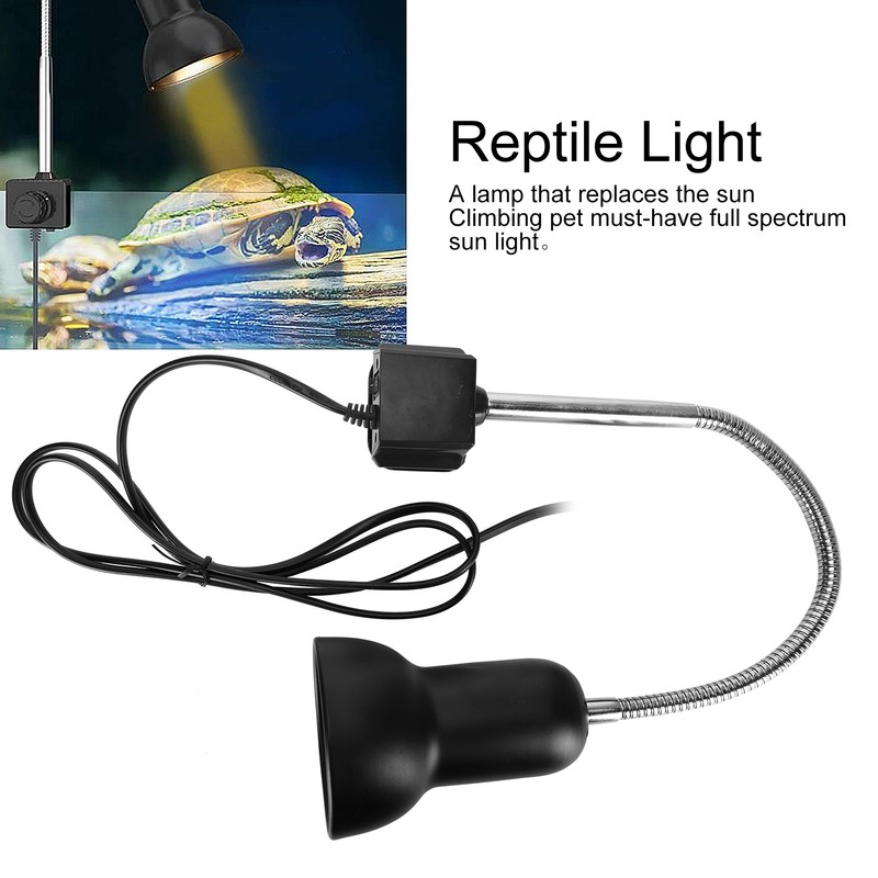 25W Reptile Heat Bulb Clamp Light Set 360 Degree Rotation