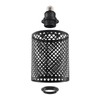 WOERFU E26 to E26 Edison Light Fixture Vintage Black Metal