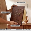 Driini Clocks Mid Century Modern Wall Clock - Square Wood