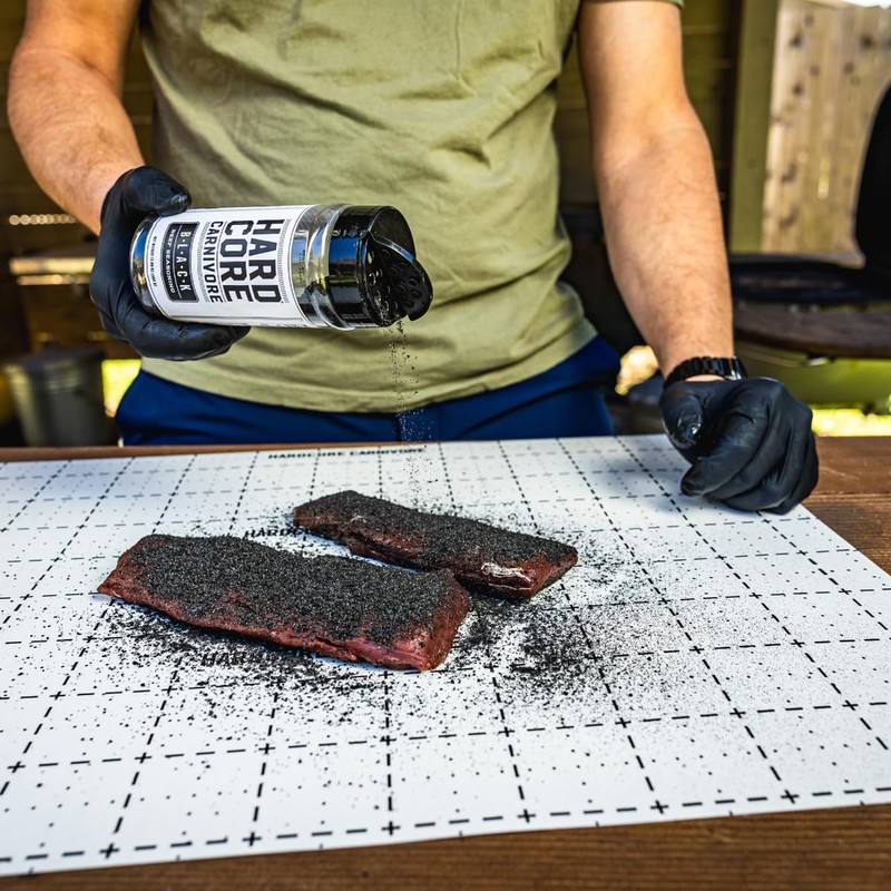 Hardcore Carnivore Black: Activated Charcoal Meat Seasoning Rub (13 oz