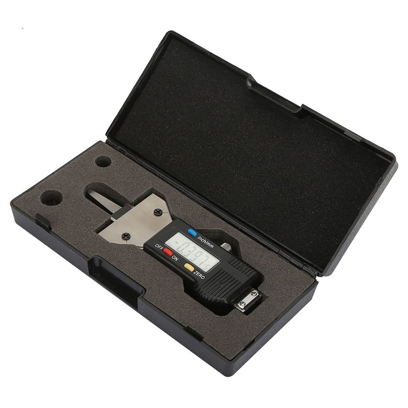 Tire Detection 0‑25mm LCD Digital Tire Depth Gauge 0.01mm Tread