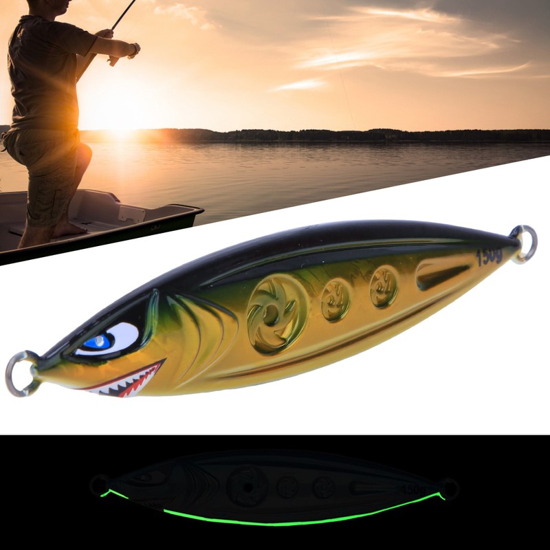 150g Artificial Fishing Bait Night Light Simulated Fish Lure Fishing