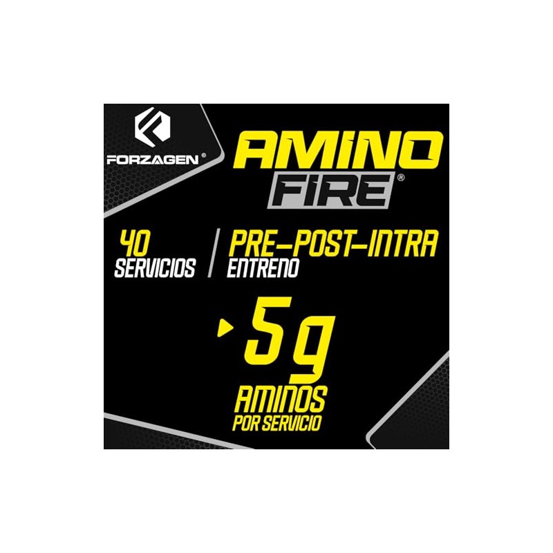 Forzagen | Amino Fire | EAA + L-Glutamina y Taurina