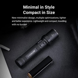 NEXTORCH P8 Rechargeable Flashlight High Lumens, 1600 Lumens LED Police Flashlight with 5 Modes & Strobe & Ceramic Glass Breaker for Daily Use, Night Duty, Dog Walking, Outdoor Adventure