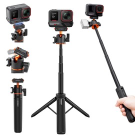 REYGEAK 21" Action Camera Tripod for Insta 360 X5/X4 Air/Ace Pro 2/Ace Pro